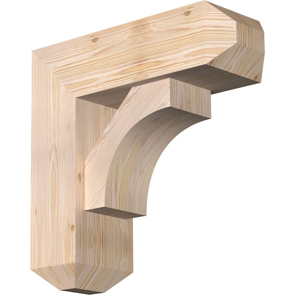 Ekena Millwork Westlake Craftsman Smooth Bracket w/ Offset Brace, Douglas Fir, 7 1/2"W x 22"D x 22"H BKT0806X22X22WTL04SDF - main